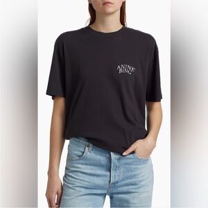 ANINE BING WALKER TEE BAND IN VINTAGE BLACK